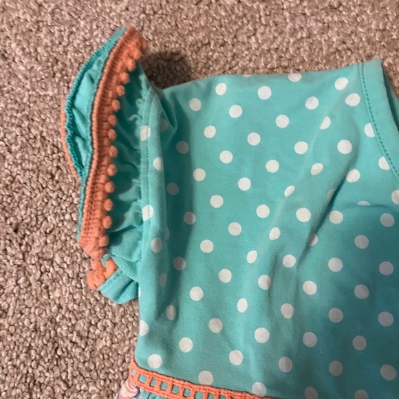 Matilda Jane Blue Fun at the Circus Girl's Short Sleeve Dress - Picture 4 of 7